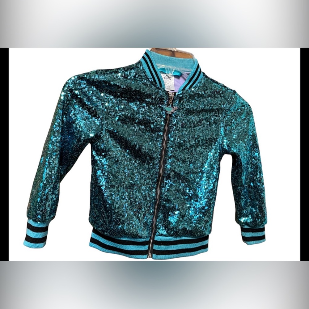 EUC Disney Princess Jasmine Sequin Jacket Aladdin Childrens  - Size 4